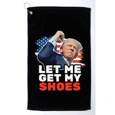 Trump Let Me Get My Shoes Fist Bump Golf Towel