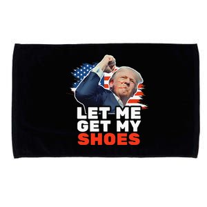 Trump Let Me Get My Shoes Fist Bump Microfiber Hand Towel