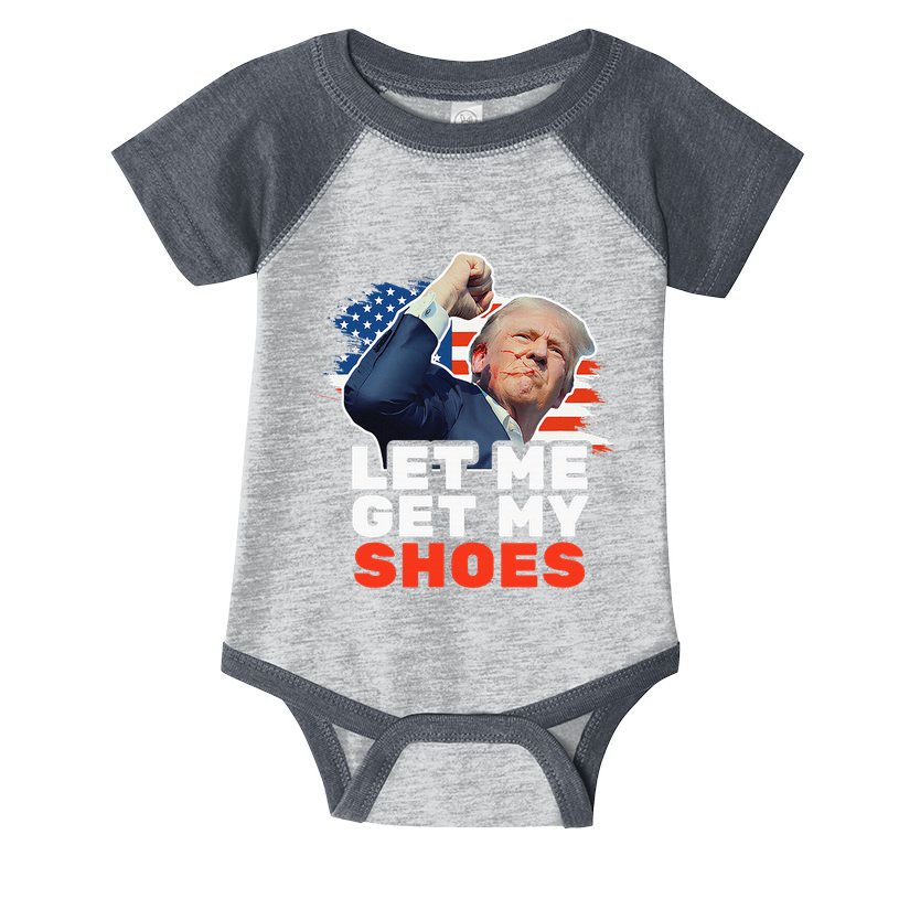 Trump Let Me Get My Shoes Fist Bump Infant Baby Jersey Bodysuit