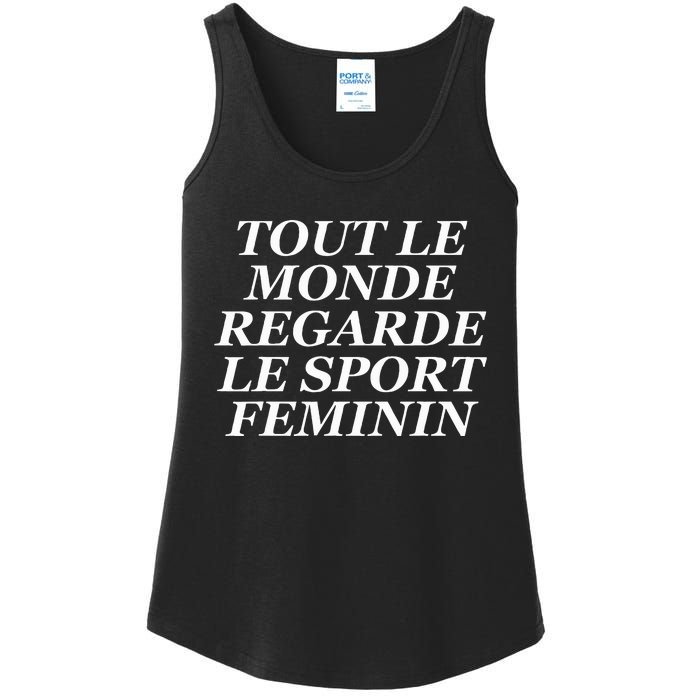 Tout Le Monde Regarde Le Sport Feminin Ladies Essential Tank