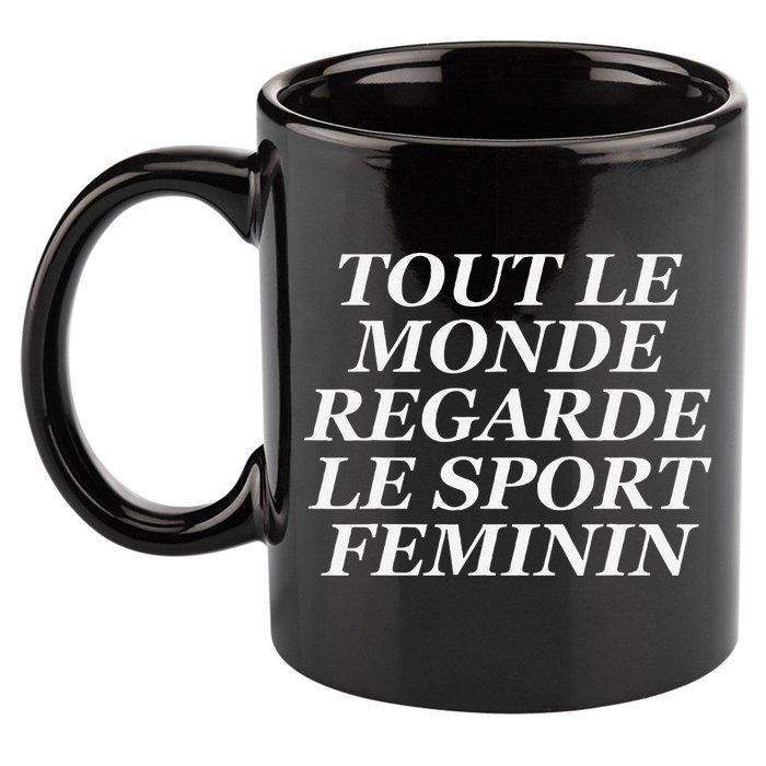 Tout Le Monde Regarde Le Sport Feminin 11oz C Handle Ceramic Mug