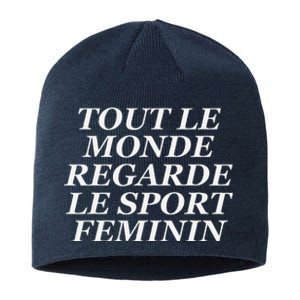 Tout Le Monde Regarde Le Sport Feminin Sustainable Beanie