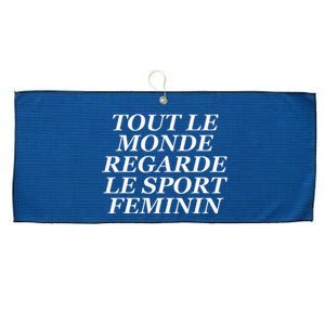 Tout Le Monde Regarde Le Sport Feminin Large Microfiber Waffle Golf Towel