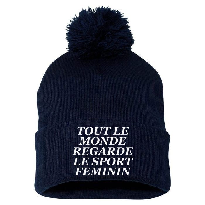 Tout Le Monde Regarde Le Sport Feminin Pom Pom 12in Knit Beanie