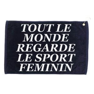 Tout Le Monde Regarde Le Sport Feminin Grommeted Golf Towel