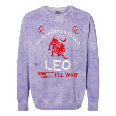 Team Leo Man or Leo Woman Retro Style Horoscope Birthday Colorblast Crewneck Sweatshirt