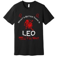 Team Leo Man or Leo Woman Retro Style Horoscope Birthday Premium T-Shirt