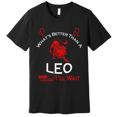 Team Leo Man or Leo Woman Retro Style Horoscope Birthday Premium T-Shirt