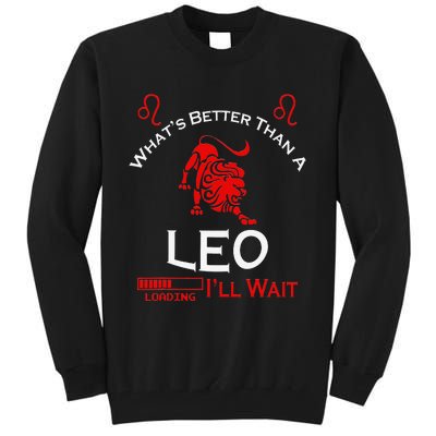 Team Leo Man or Leo Woman Retro Style Horoscope Birthday Tall Sweatshirt