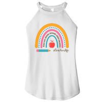 Teacher Life Motivate Rainbow Women's Perfect Tri Rocker Tank