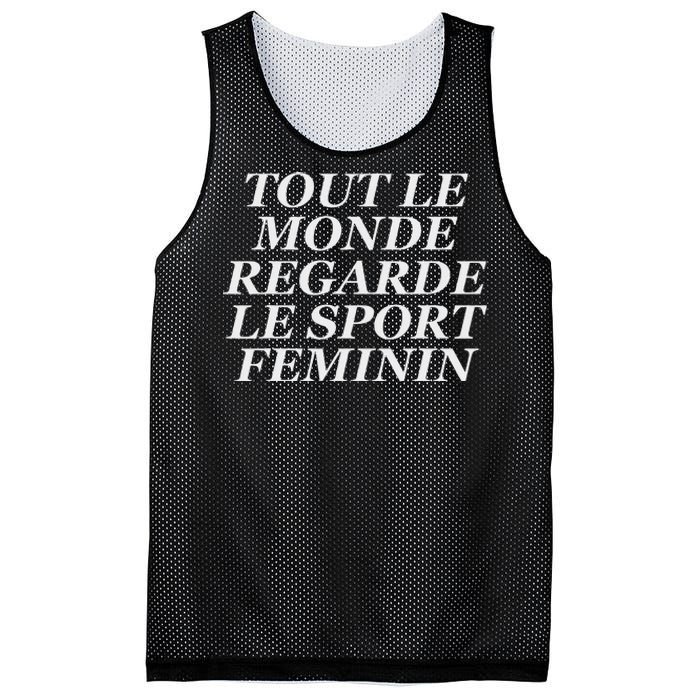 Tout Le Monde Regarde Le Sport Feminin Bold Design Mesh Reversible Basketball Jersey Tank