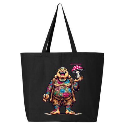 Tattooed Laughing Monk With A Mushroom 25L Jumbo Tote