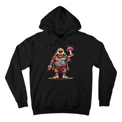 Tattooed Laughing Monk With A Mushroom Tall Hoodie