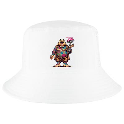 Tattooed Laughing Monk With A Mushroom Cool Comfort Performance Bucket Hat