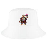 Tattooed Laughing Monk With A Mushroom Cool Comfort Performance Bucket Hat
