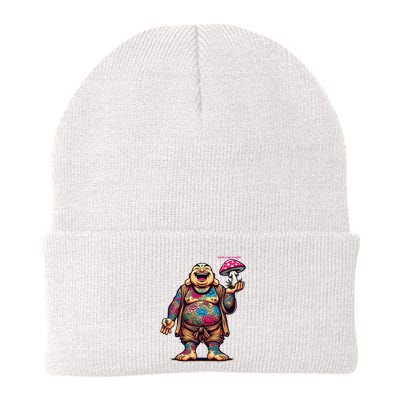 Tattooed Laughing Monk With A Mushroom Beanie