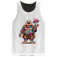 Tattooed Laughing Monk With A Mushroom Mesh Reversible Basketball Jersey Tank
