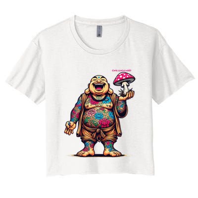 Tattooed Laughing Monk With A Mushroom Crop Top