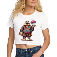 Tattooed Laughing Monk With A Mushroom Crop Top