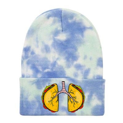 Taco Lungs Mexican Nurse Cinco De Mayo Nursing Fiesta Tie Dye 12in Knit Beanie