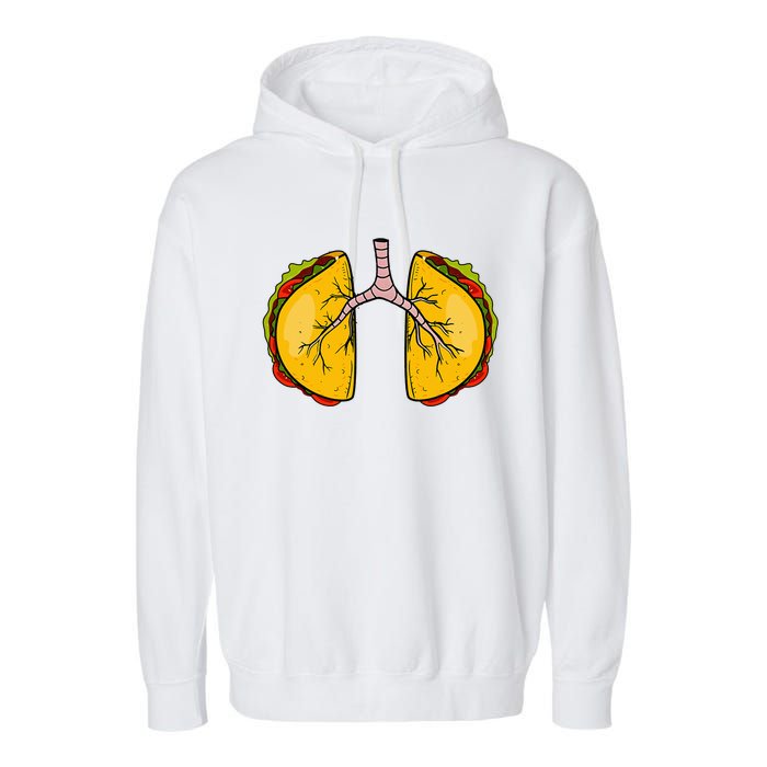 Taco Lungs Mexican Nurse Cinco De Mayo Nursing Fiesta Garment-Dyed Fleece Hoodie