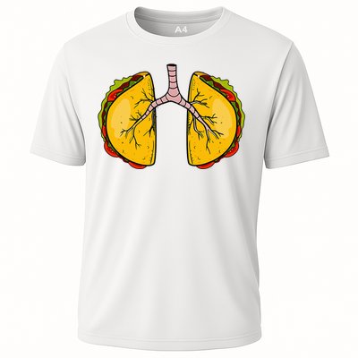 Taco Lungs Mexican Nurse Cinco De Mayo Nursing Fiesta Cooling Performance Crew T-Shirt