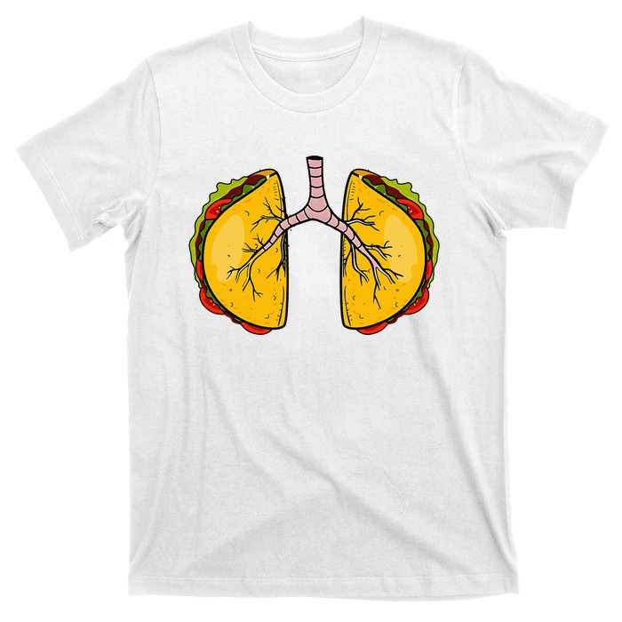 Taco Lungs Mexican Nurse Cinco De Mayo Nursing Fiesta T-Shirt