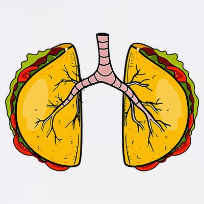 Taco Lungs Mexican Nurse Cinco De Mayo Nursing Fiesta T-Shirt