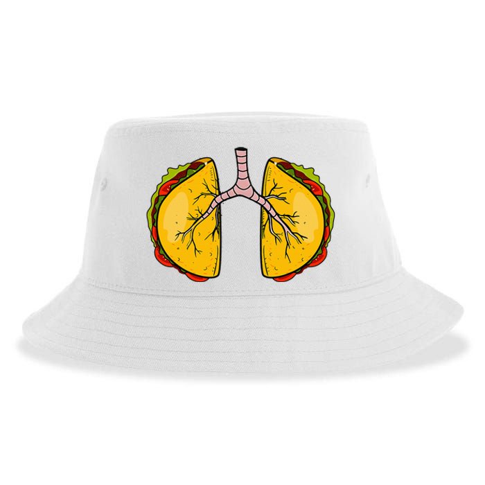 Taco Lungs Mexican Nurse Cinco De Mayo Nursing Fiesta Sustainable Bucket Hat