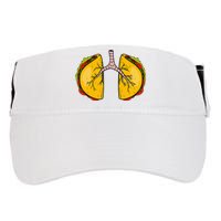 Taco Lungs Mexican Nurse Cinco De Mayo Nursing Fiesta Adult Drive Performance Visor