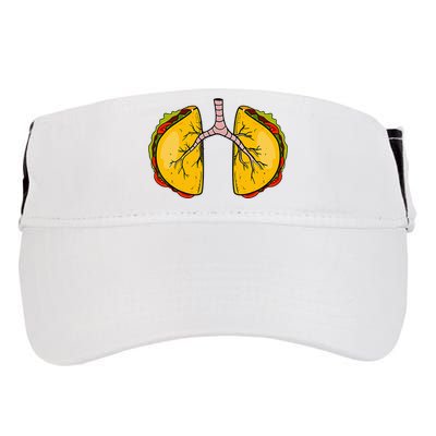 Taco Lungs Mexican Nurse Cinco De Mayo Nursing Fiesta Adult Drive Performance Visor