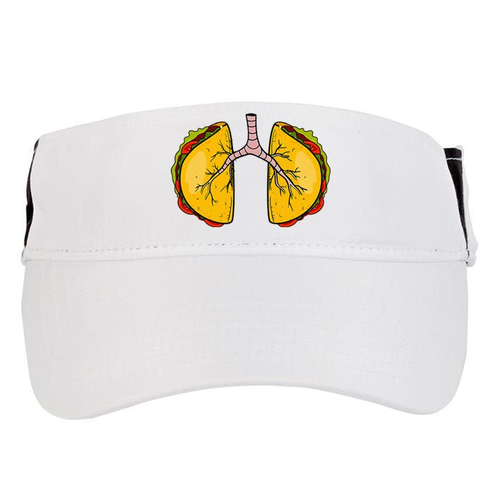 Taco Lungs Mexican Nurse Cinco De Mayo Nursing Fiesta Adult Drive Performance Visor