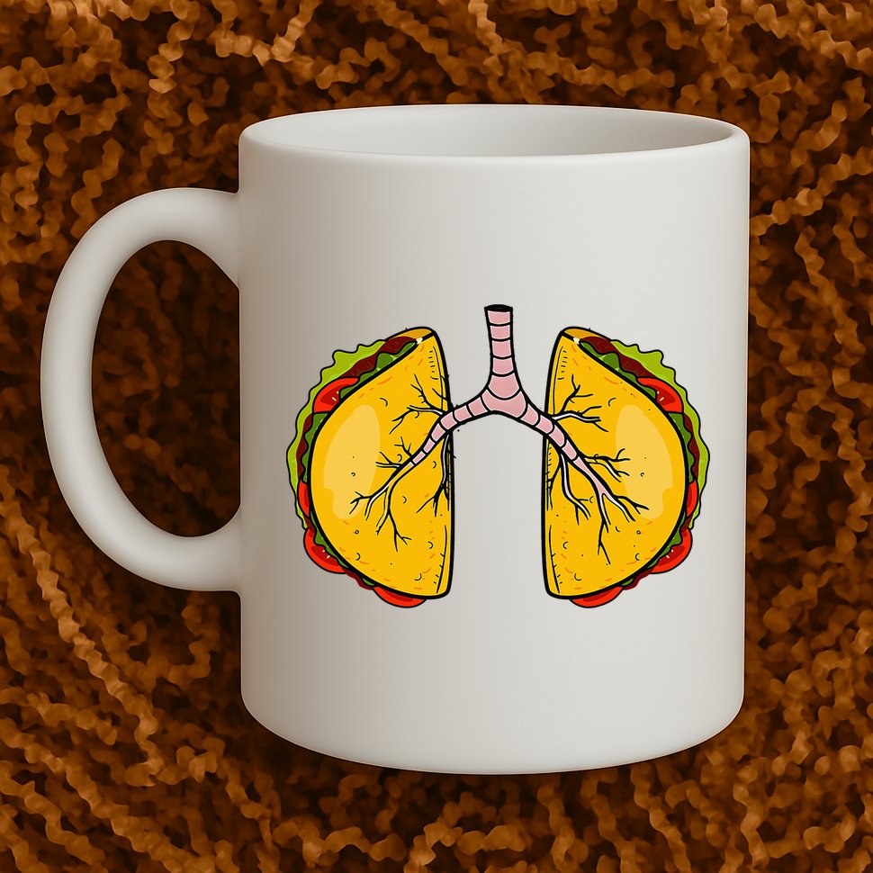 Taco Lungs Mexican Nurse Cinco De Mayo Nursing Fiesta Mug