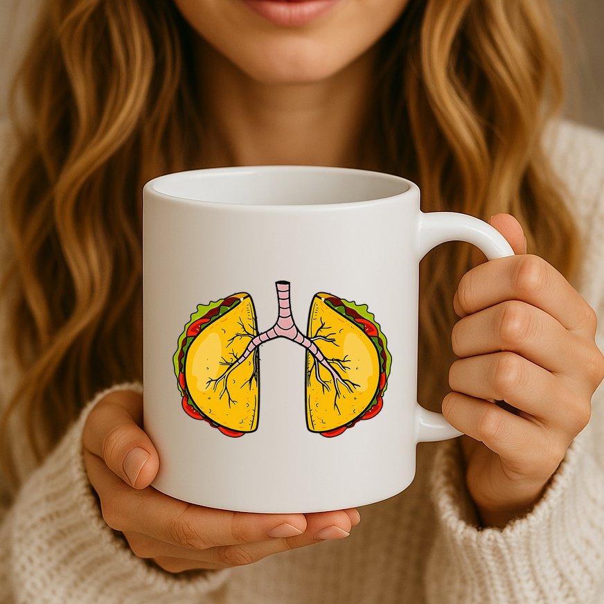 Taco Lungs Mexican Nurse Cinco De Mayo Nursing Fiesta Mug
