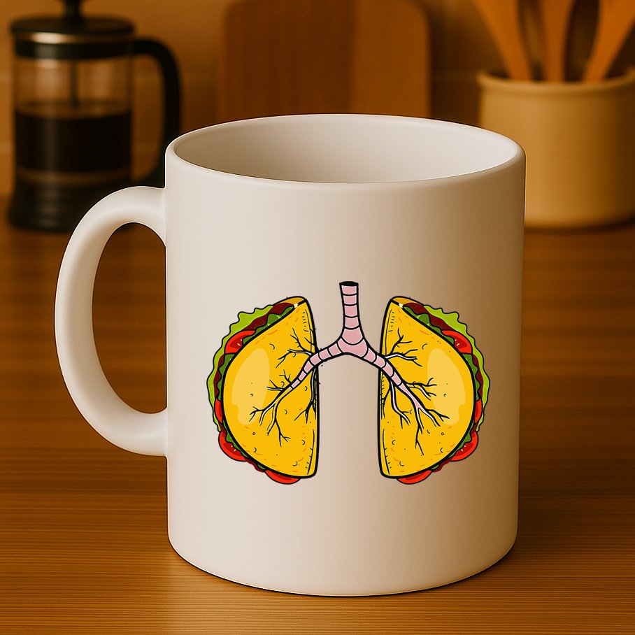 Taco Lungs Mexican Nurse Cinco De Mayo Nursing Fiesta Mug