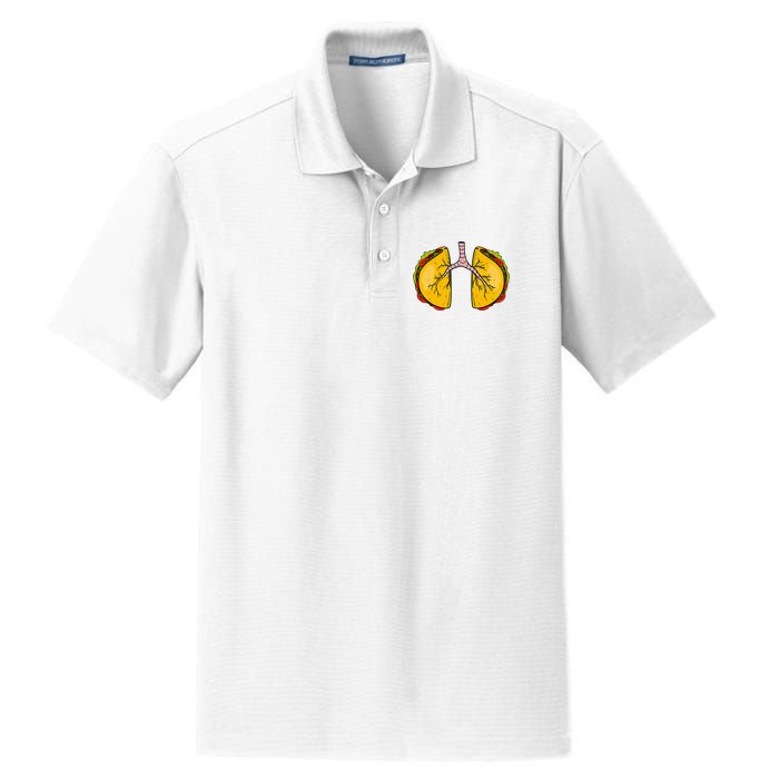 Taco Lungs Mexican Nurse Cinco De Mayo Nursing Fiesta Dry Zone Grid Polo