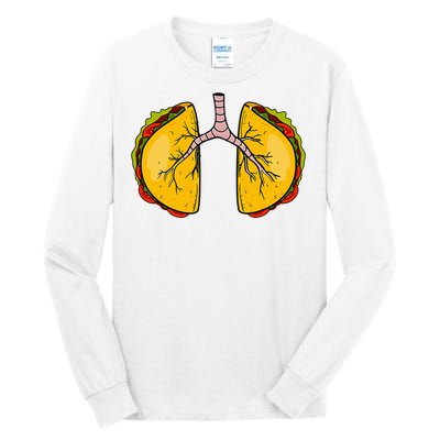 Taco Lungs Mexican Nurse Cinco De Mayo Nursing Fiesta Tall Long Sleeve T-Shirt