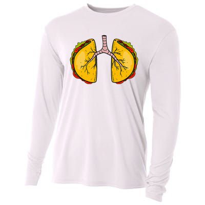 Taco Lungs Mexican Nurse Cinco De Mayo Nursing Fiesta Cooling Performance Long Sleeve Crew