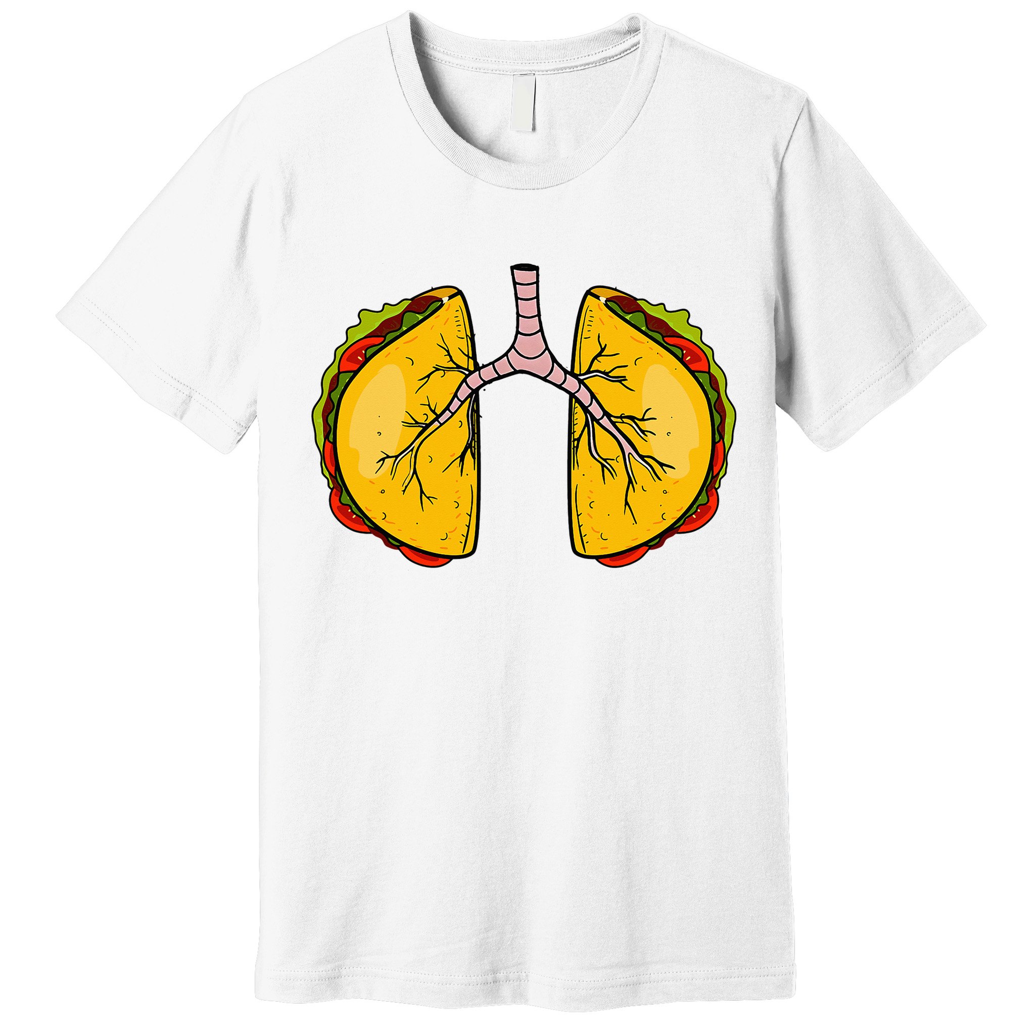 Taco Lungs Mexican Nurse Cinco De Mayo Nursing Fiesta Premium T-Shirt