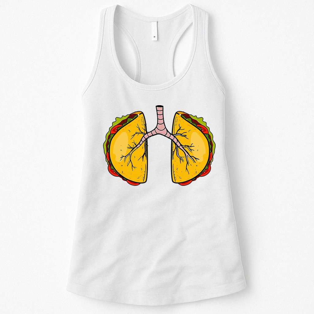 Taco Lungs Mexican Nurse Cinco De Mayo Nursing Fiesta Womens Tank Top