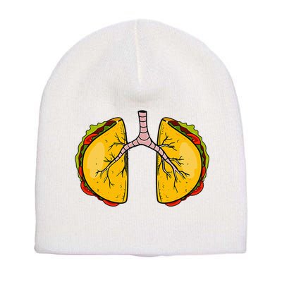 Taco Lungs Mexican Nurse Cinco De Mayo Nursing Fiesta Short Acrylic Beanie