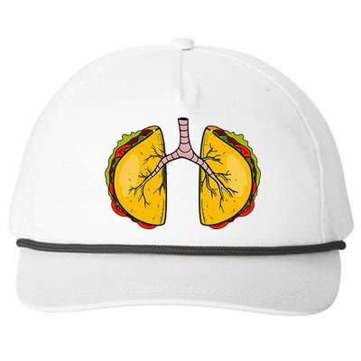 Taco Lungs Mexican Nurse Cinco De Mayo Nursing Fiesta Snapback Five-Panel Rope Hat