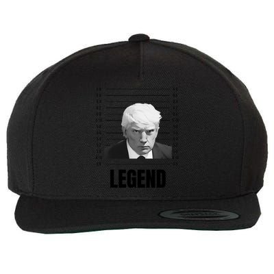 Trump Legend Mugshot Republican Conservative Gift Wool Snapback Cap