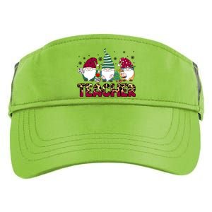 Teacher Leopard Merry Christmas Teacher Gnomes Xmeaningful Giftmas Great Gift Adult Drive Performance Visor