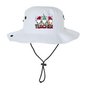 Teacher Leopard Merry Christmas Teacher Gnomes Xmeaningful Giftmas Great Gift Legacy Cool Fit Booney Bucket Hat