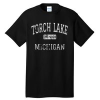 Torch Lake Michigan Antrim County MI Vintage Tall T-Shirt