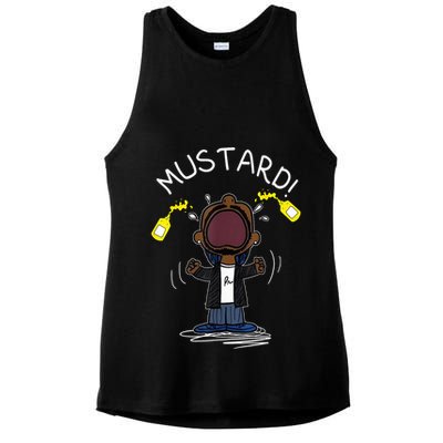 Trendy Lamar Mustard Funny Ladies PosiCharge Tri-Blend Wicking Tank