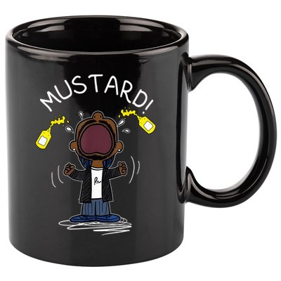 Trendy Lamar Mustard Funny 11oz C Handle Ceramic Mug