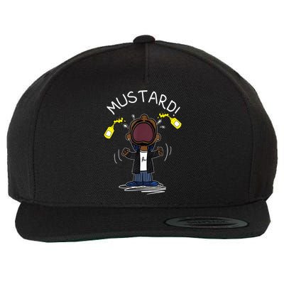 Trendy Lamar Mustard Funny Wool Snapback Cap