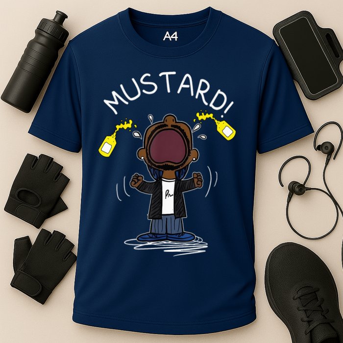 Trendy Lamar Mustard Funny Cooling Performance Crew T-Shirt